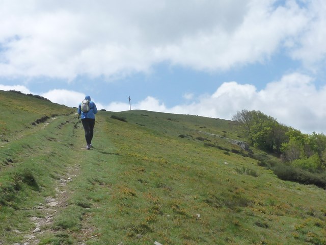 Avant la Croix de Marcou (photo prise lors d'une reco)