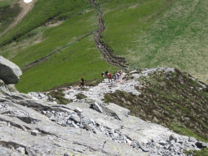 Le col vu depuis le sommet du Griou